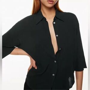 EUC - ARITZIA Babaton Carrington Blouse - size XXS - black